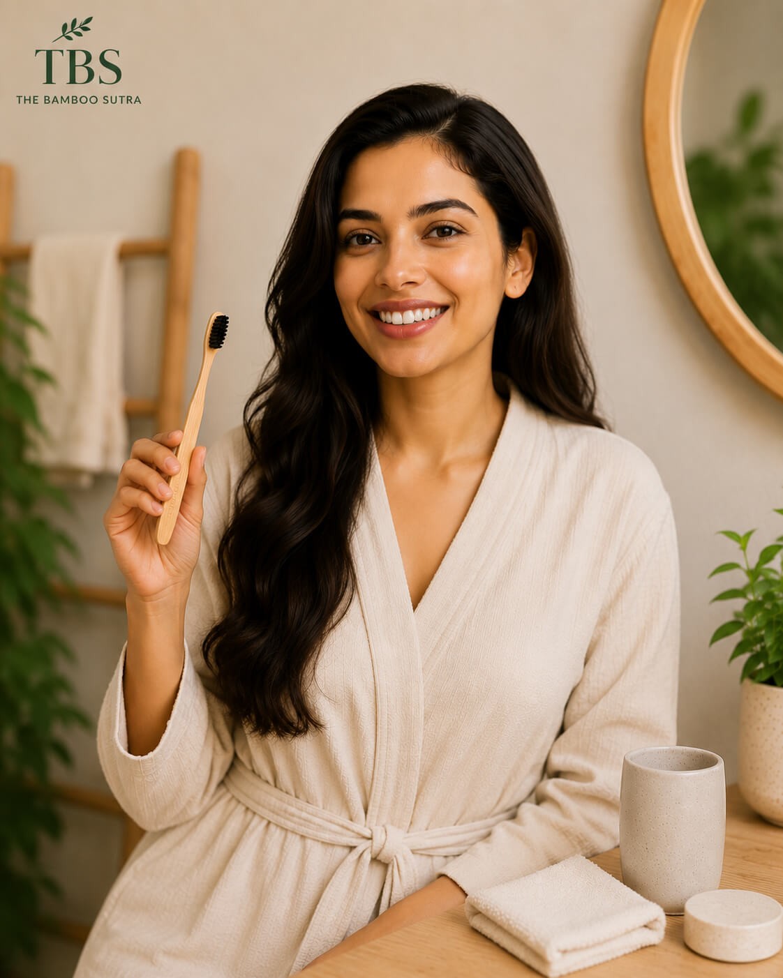S Curve Charcoal Bristles Toothbrush alternative view