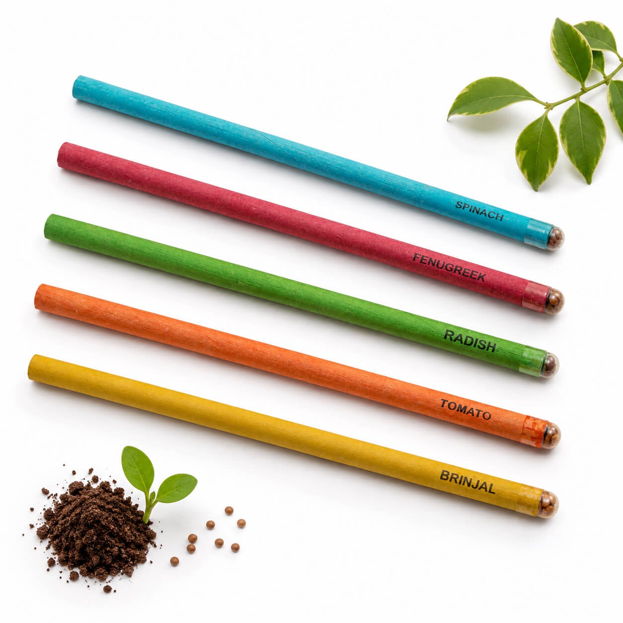Color Paper Pencil With Seed alternative view