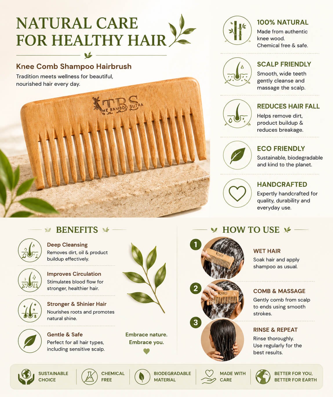Small Shampoo Comb alternative view
