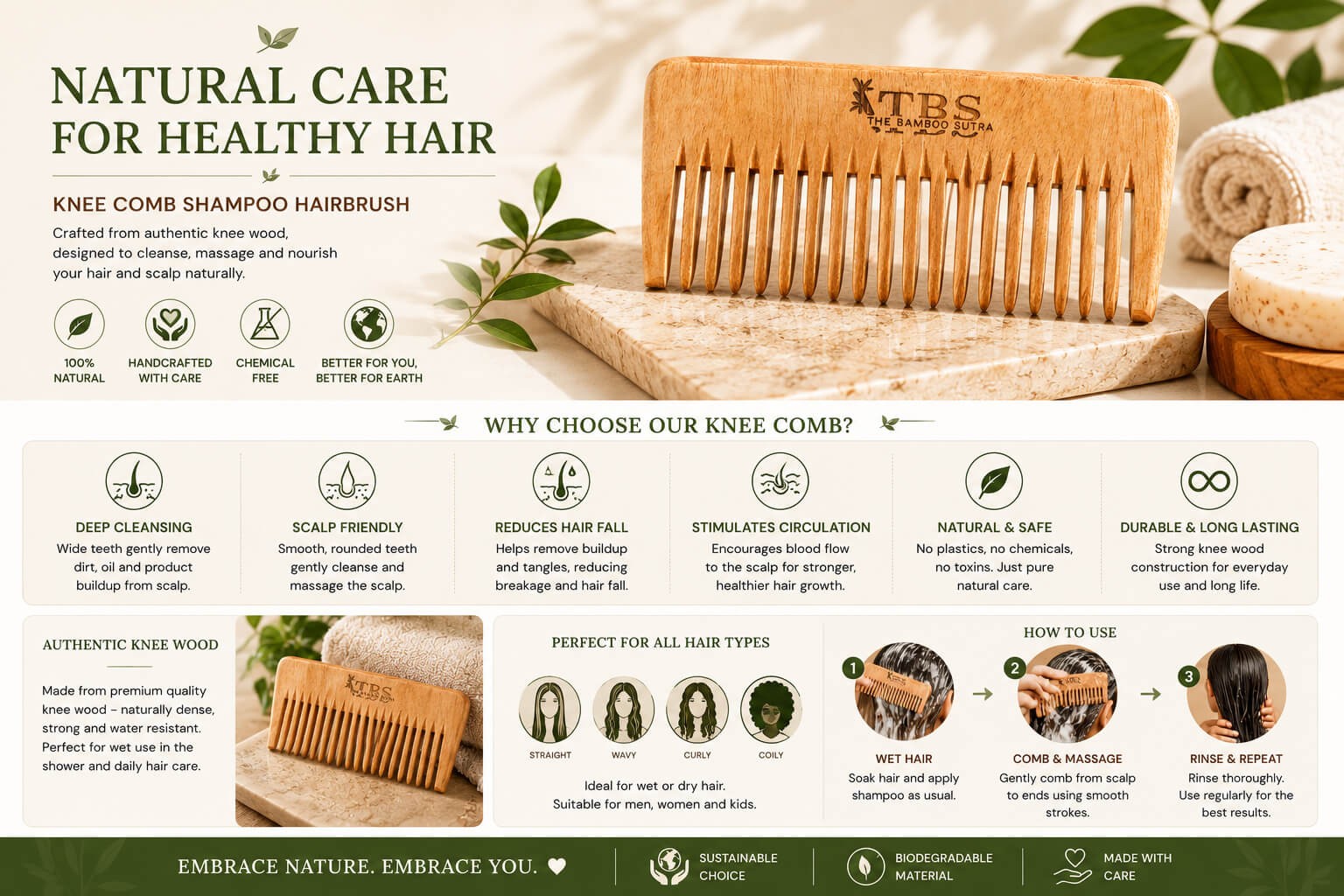 Small Shampoo Comb alternative view