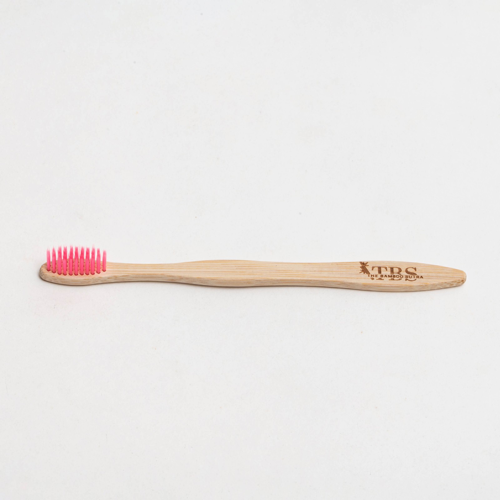 S Curve Fiber Color Bristles Pink Toothbrush alternative view