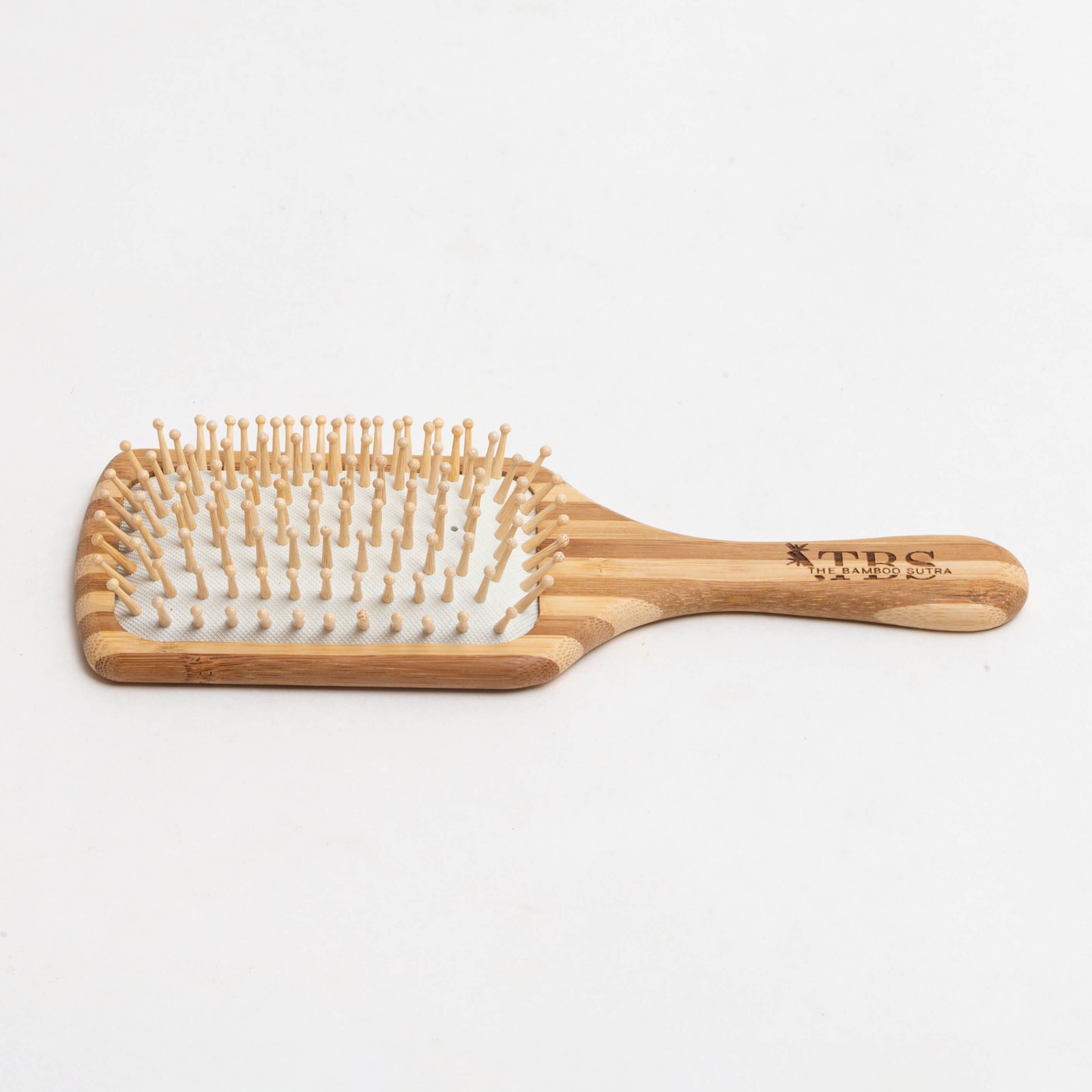 Bamboo Tips Stripped Hair Brush Bamboo Wood alternative view