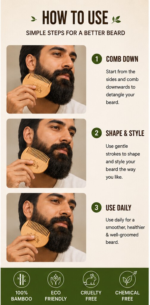 Beard Comb alternative view
